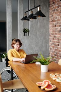 woman at computer